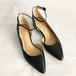 Franco Sarto Slide Leather D’orsay Flats